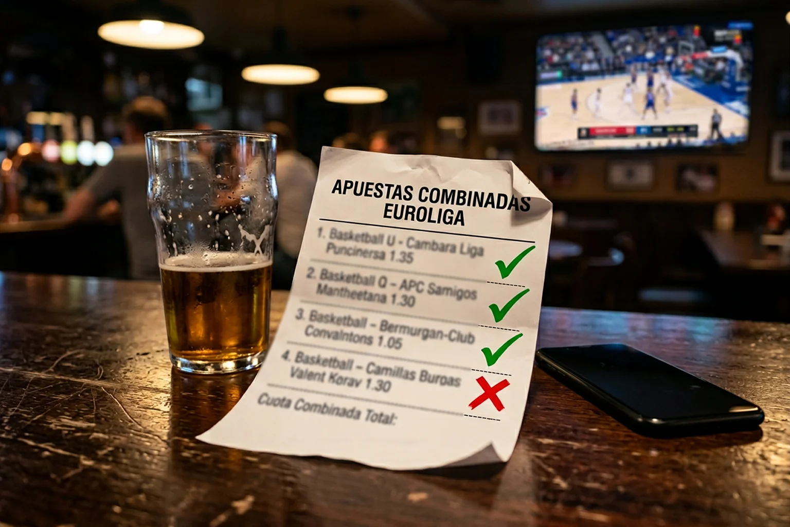 Apuestas Combinadas Euroliga: Riesgo, Matemáticas y Límites